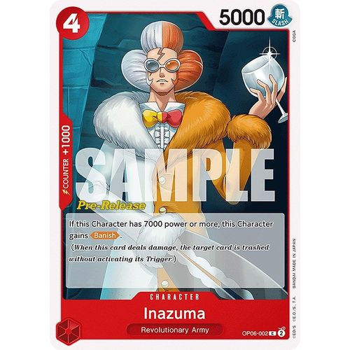 Inazuma (OP06 - 002) [Wings of the Captain Pre - Release Cards] - PokéBox Australia