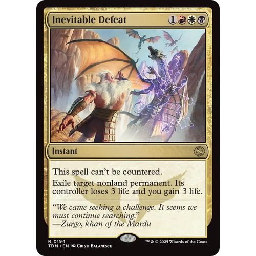 Inevitable Defeat (194) (Tarkir: Dragonstorm) - PokéBox Australia