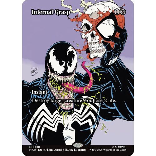 Infernal Grasp (Borderless) (18) (Marvel Eternal - Legal) - PokéBox Australia