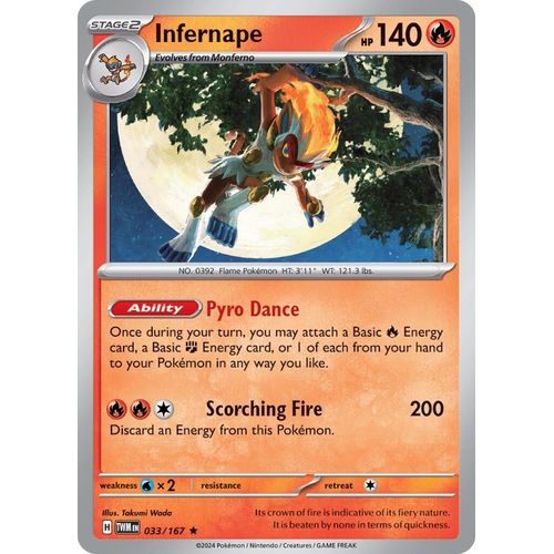 Infernape (033/167) [SV06: Twilight Masquerade] - PokéBox Australia
