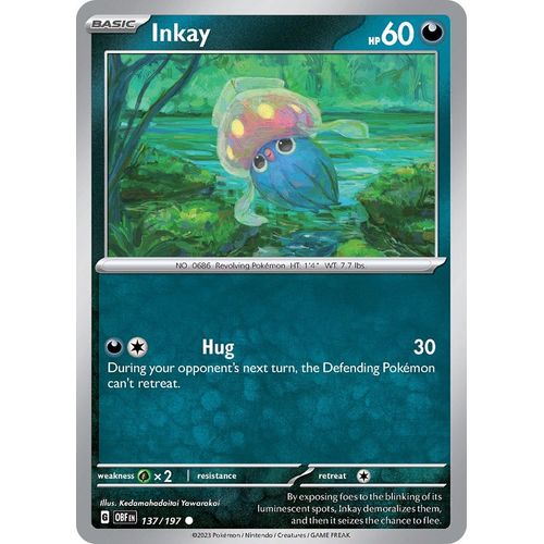 Inkay (137/197) [SV03: Obsidian Flames] - PokéBox Australia
