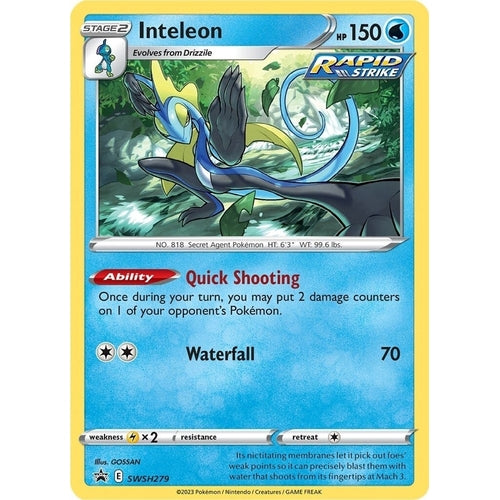 Inteleon - SWSH279 (SWSH279) (SWSH: Sword & Shield Promo Cards) - PokéBox Australia