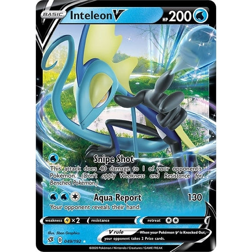 Inteleon V (049/192) (SWSH02: Rebel Clash) - PokéBox Australia