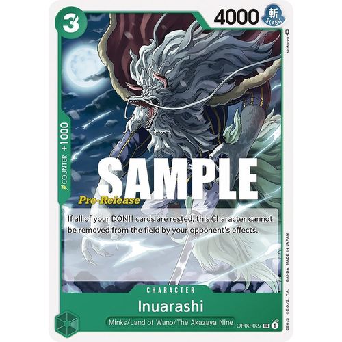 Inuarashi (OP02 - 027) [Paramount War Pre - Release Cards] - PokéBox Australia