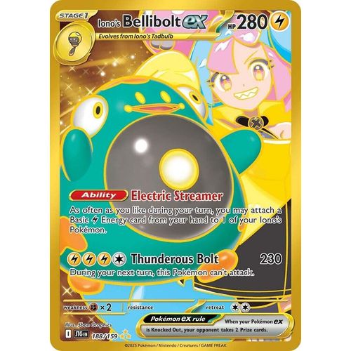 Iono's Bellibolt ex (188/159) (SV09: Journey Together) - PokéBox Australia