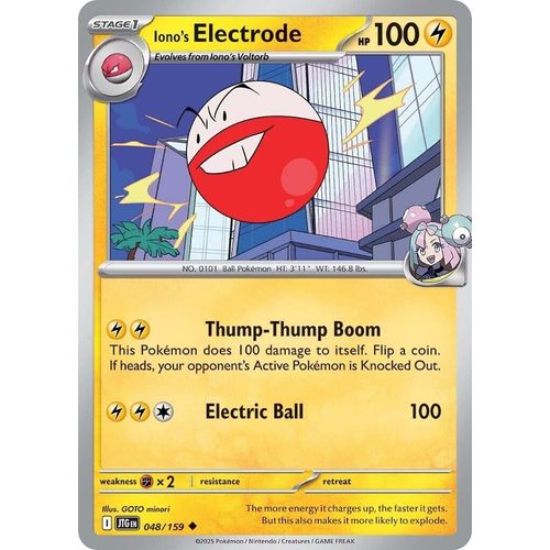 Iono's Electrode (048/159) (SV09: Journey Together) - PokéBox Australia