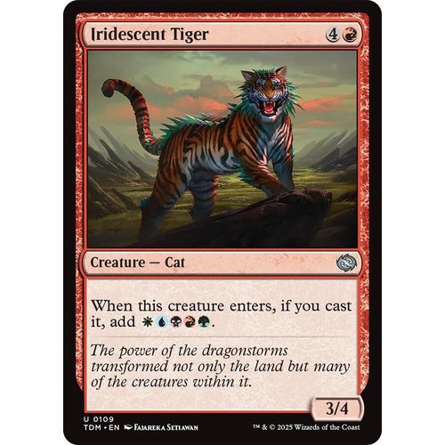Iridescent Tiger (109) (Tarkir: Dragonstorm) - PokéBox Australia