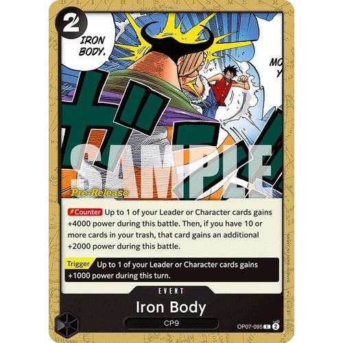 Iron Body (OP07 - 095) [500 Years in the Future Pre - Release Cards] - PokéBox Australia