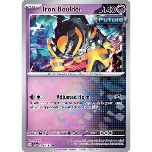 Iron Boulder (Master Ball Pattern) (046/131) [SV: Prismatic Evolutions] - PokéBox Australia