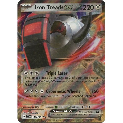Iron Treads ex (143/198) [SV01: Scarlet & Violet Base Set] - PokéBox Australia
