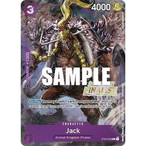 Jack (Online Regional 2023) [Finalist] (ST04 - 008) [One Piece Promotion Cards] - PokéBox Australia