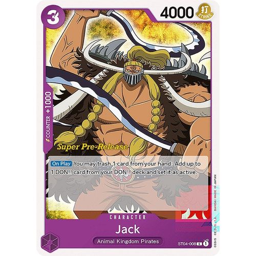Jack (ST04 - 008) [Super Pre - Release Starter Deck 4: Animal Kingdom Pirates] - PokéBox Australia
