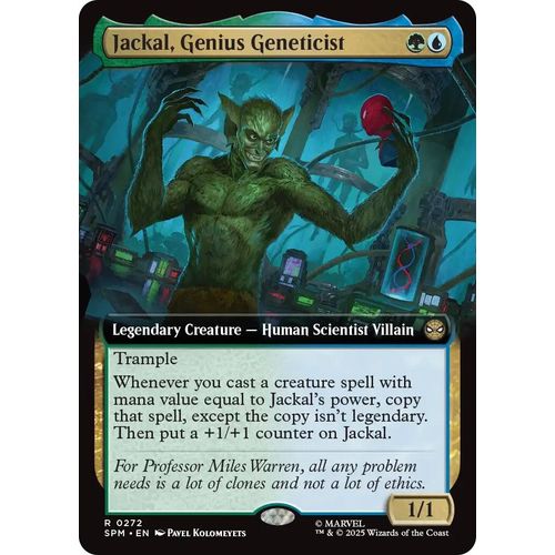 Jackal, Genius Geneticist (Extended Art) (272) (Marvel's Spider - Man) - PokéBox Australia