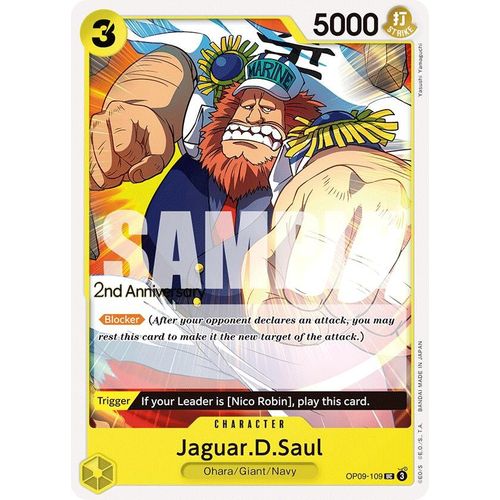 Jaguar.D.Saul (OP09 - 109) [Emperors in the New World: 2nd Anniversary Tournament Cards] - PokéBox Australia
