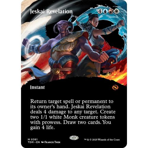 Jeskai Revelation (Borderless) (361) (Tarkir: Dragonstorm) - PokéBox Australia