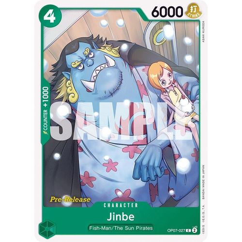 Jinbe (027) (OP07 - 027) [500 Years in the Future Pre - Release Cards] - PokéBox Australia
