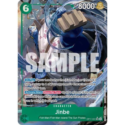 Jinbe (031) (Alternate Art) (OP11 - 031) [A Fist of Divine Speed] - PokéBox Australia