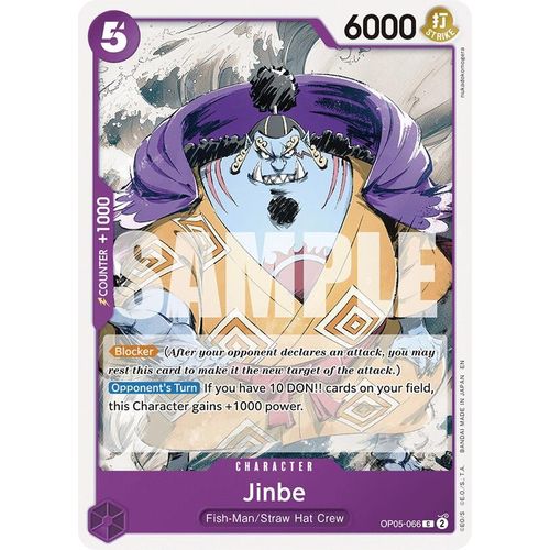 Jinbe (Reprint) (OP05 - 066) [Starter Deck 26: PURPLE/BLACK Monkey.D.Luffy] - PokéBox Australia