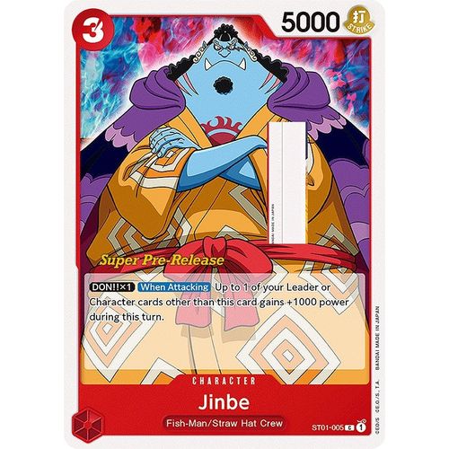 Jinbe (ST01 - 005) [Super Pre - Release Starter Deck 1: Straw Hat Crew] - PokéBox Australia