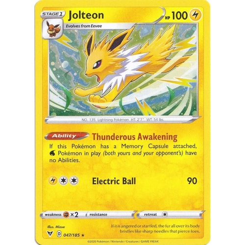 Jolteon - 047/185 (Cosmos Holo) (047/185) (Miscellaneous Cards & Products) - PokéBox Australia