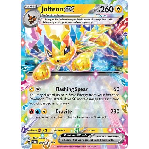 Jolteon ex (030/131) [SV: Prismatic Evolutions] - PokéBox Australia