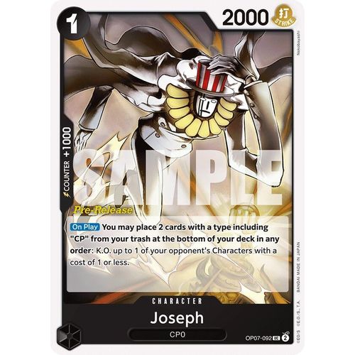 Joseph (OP07 - 092) [500 Years in the Future Pre - Release Cards] - PokéBox Australia