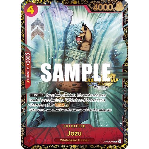 Jozu (Championship 2023) (OP02 - 008) [One Piece Promotion Cards] - PokéBox Australia