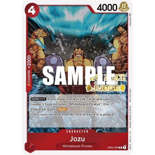 Jozu (Judge) (OP02 - 008) [One Piece Promotion Cards] - PokéBox Australia