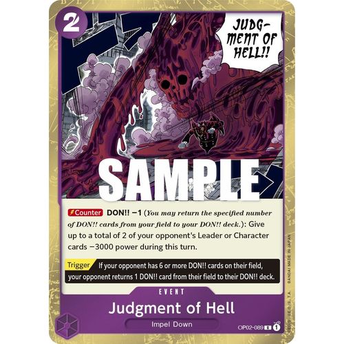 Judgment of Hell (OP02 - 089) [Paramount War] - PokéBox Australia