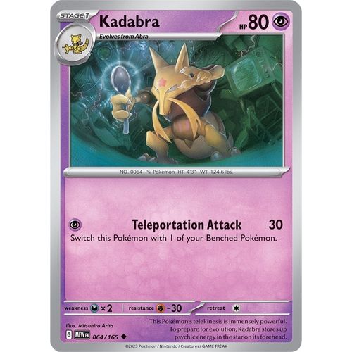 Kadabra (064/165) [SV: Scarlet & Violet 151] - PokéBox Australia