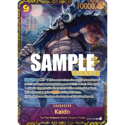 Kaido (CS 2023 Trophy Card) [Winner] (ST04 - 003) [One Piece Promotion Cards] - PokéBox Australia