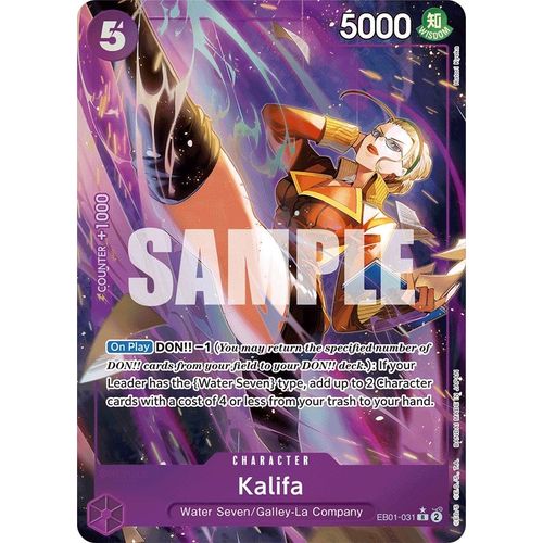 Kalifa (Alternate Art) (EB01 - 031) [Extra Booster: Memorial Collection] - PokéBox Australia