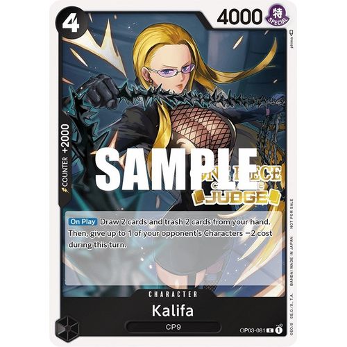 Kalifa (Judge Pack Vol. 2) (OP03 - 081) [One Piece Promotion Cards] - PokéBox Australia