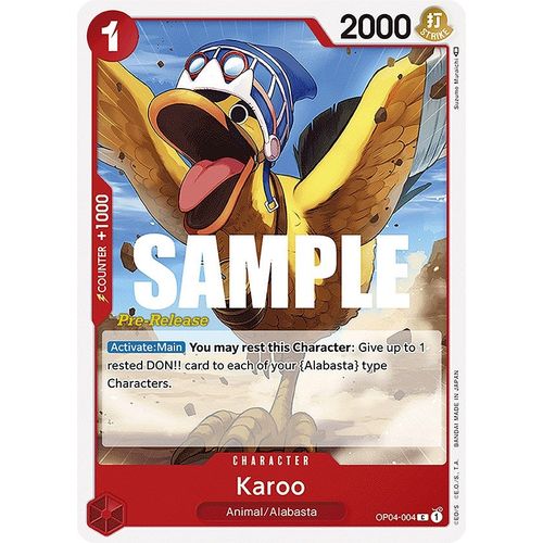 Karoo (OP04 - 004) [Kingdoms of Intrigue Pre - Release Cards] - PokéBox Australia