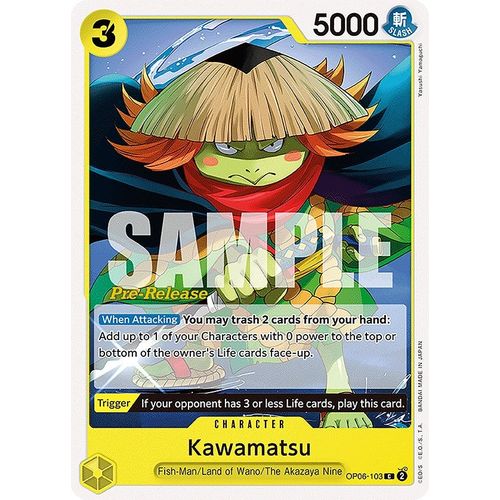 Kawamatsu (OP06 - 103) [Wings of the Captain Pre - Release Cards] - PokéBox Australia