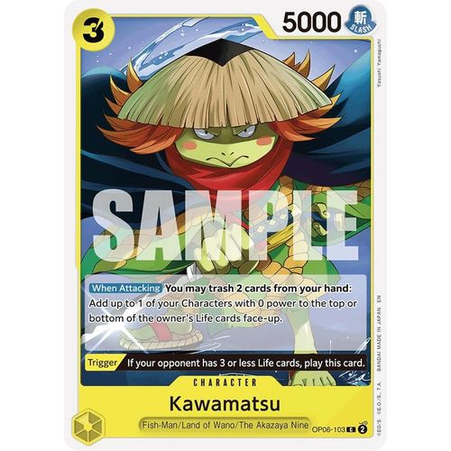 Kawamatsu (Reprint) (OP06 - 103) [Starter Deck 28: GREEN/YELLOW Yamato] - PokéBox Australia