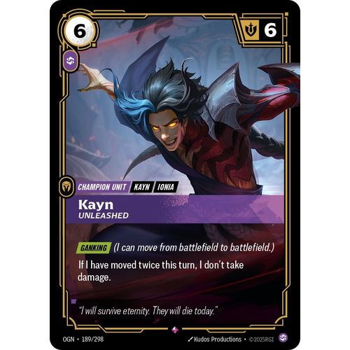 Kayn - Unleashed (189/298) (Origins) - PokéBox Australia