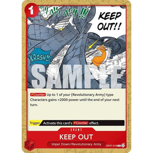 Keep Out (OP07 - 018) [500 Years in the Future] - PokéBox Australia