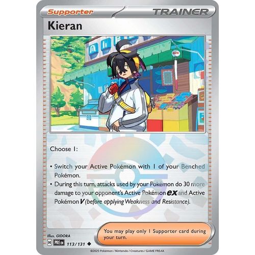 Kieran - 113/131 (Poke Ball Pattern) (113/131) [SV: Prismatic Evolutions] - PokéBox Australia
