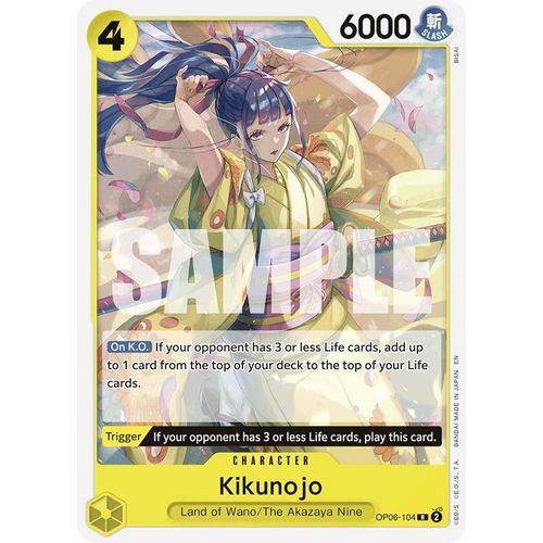 Kikunojo (Reprint) (OP06 - 104) [Starter Deck 28: GREEN/YELLOW Yamato] - PokéBox Australia