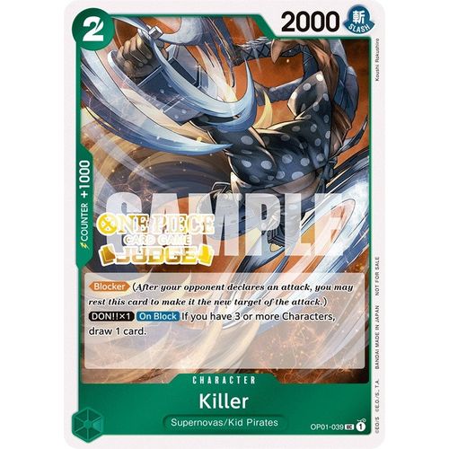 Killer (Judge Pack Vol. 3) (OP01 - 039) [One Piece Promotion Cards] - PokéBox Australia
