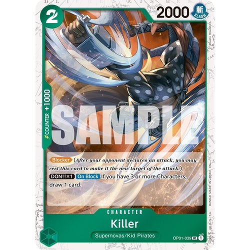 Killer (Pirate Foil) (OP01 - 039) (Premium Booster - The Best - Vol. 2) - PokéBox Australia