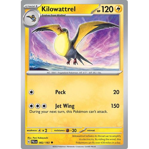 Kilowattrel (082/193) [SV02: Paldea Evolved] - PokéBox Australia