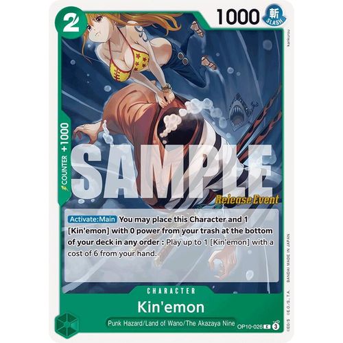 Kin'emon (026) (OP10 - 026) [Royal Blood Release Event Cards] - PokéBox Australia