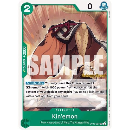 Kin'emon (027) (OP10 - 027) [Royal Blood Release Event Cards] - PokéBox Australia