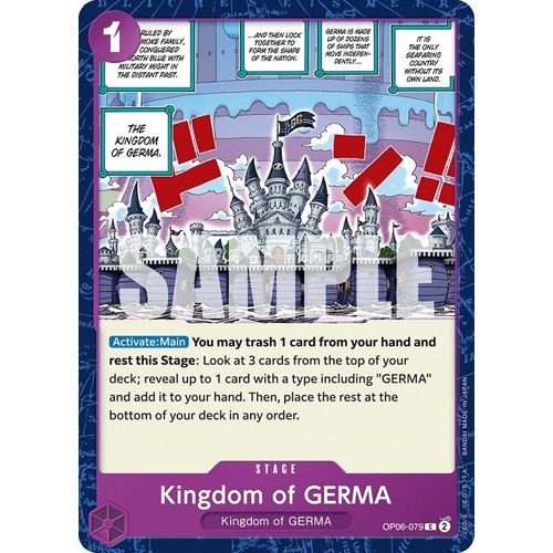 Kingdom of GERMA (OP06 - 079) [Wings of the Captain] - PokéBox Australia