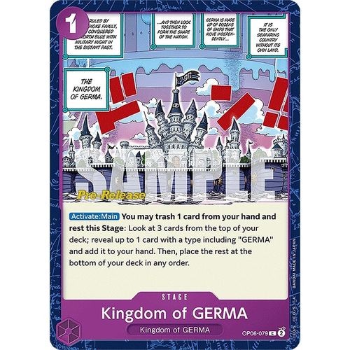 Kingdom of GERMA (OP06 - 079) [Wings of the Captain Pre - Release Cards] - PokéBox Australia