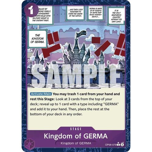 Kingdom of GERMA (Textured Foil) (OP06 - 079) [Premium Booster - The Best - ] - PokéBox Australia