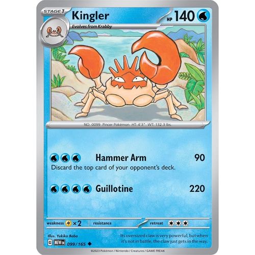 Kingler (099/165) [SV: Scarlet & Violet 151] - PokéBox Australia