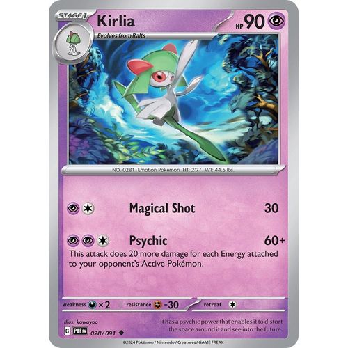 Kirlia (028/091) [SV: Paldean Fates] - PokéBox Australia